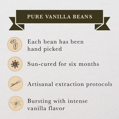 16 oz (1 lb) Organic Madagascar Whole Vanilla Beans, Grade A Vanilla Pods, Premium Vanilla Beans for Making Extract & Baking - Cook’s