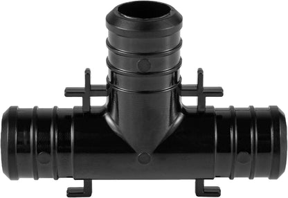 10-Pack EFIELD Pex Fittings Poly PPSU Barb Crimp 1/2" X 1/2" x1/2" Tee With Position Tab, ASTMF2159(PPSU1807007)