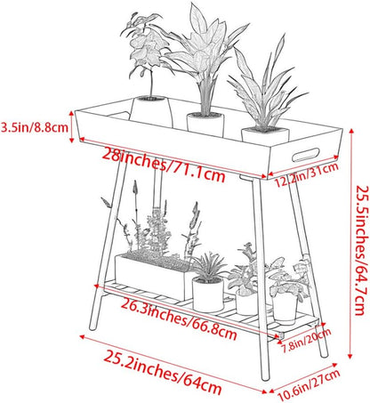 Exceptional Indoor & Outdoor Plant Stand Aluminum Flower Rack - Perfect for Patio, Lawn, Garden - Aesthetically Pleasing & Durably Crafted Plant Holder