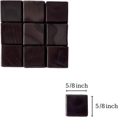 SMEIINIK 1.1lb Bulk Single Iridescent Color Mosaic Tiles for Crafts, Glass Mosaic Pieces for Mosaic Puzzles, Stained Glass Tiles for Mosaic DIY, Mosaic Making Supplies(AJ46-27)