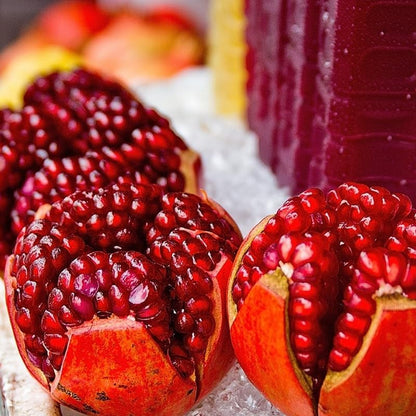 Live Pomegranate 'Wonderful' Plants (Punica Granatum 'Wonderful') - Fruit-Bearing, Drought-Tolerant, Easy to Grow (4 stevia sacs)