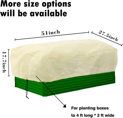 Rectangular Plant Protector, Winter Outdoor Garden Plant Frost Protection Blanket Bag, 2 Pieces, 51 x 27.5 x 17.7 inches