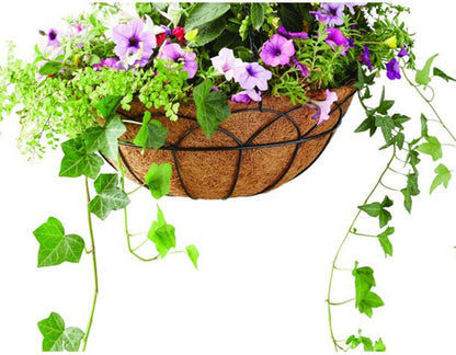 Coco Liners for Planters Round Basket Shaped Coconut Fiber Replacement Liners (4, 18 Inch)