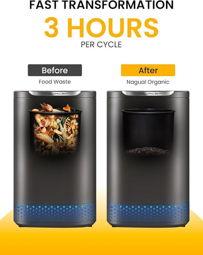 Nagualep NA2 Kitchen Electric Composter Activated Carbon Filter (2 Pack)