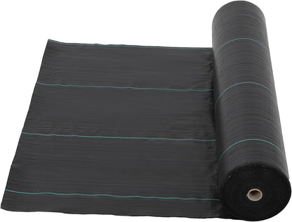 Towallmark 6.5ft X 330ft Weed Barrier Landscape Fabric Heavy Duty, Premium 3.2 oz Ground Cover Weed Block Gardening Mat, Easy Setup & Superior Weed Control, for Erosion Control, Weed Barrier