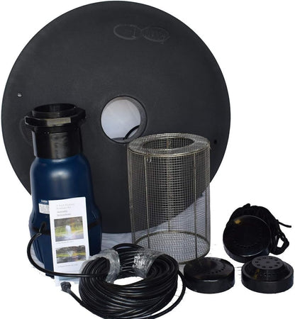 Custom Pro FT 14000 Floating Pond Fountain and Aerator | Complete Kit with 14,000 GPH Pump, 150 Foot Power Cord, 3 Spray Styles and More | 100% US-Based Customer Service and Warranty Support!
