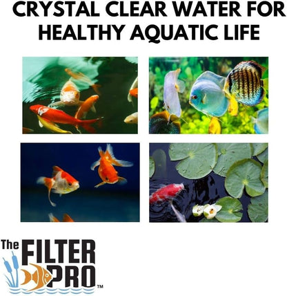Beige Coarse Filter Media, 2" Thick, 14" x 56" Roll, Perfect for Aquariums, Ponds or Water Gardens, Made in USA