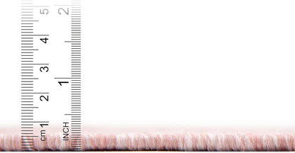 Unique Loom Collection Casual Transitional Solid Heathered Indoor/Outdoor Flatweave Area Rug (7' 10" Square, Whisper Pink/Ivory)
