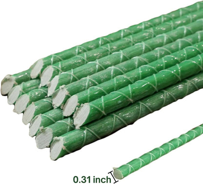 Fiberglass Eco Friendly Garden Stakes(Choose Height/Quantity) – Durable, Lightweight, Tomato, Tree, Strawberry, Plant, Support Fencing Stakes with Patterned Surface 5/16" Diameter (50, 4)