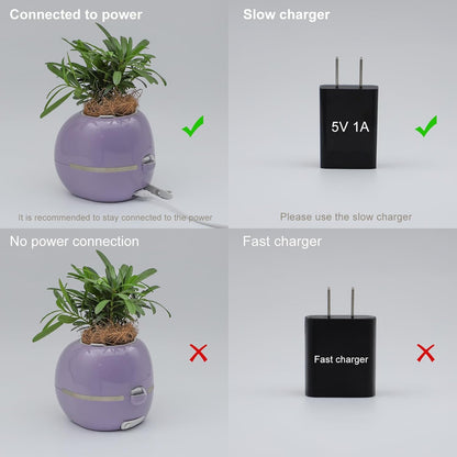 Smart Flowerpots,Smart Pet Planter,Ai Planter,Intelligent Flowerpots,Multiple Expressions,7 Smart Sensors, and Ai Chips Make Raising Plants Easy and Fun for Living Room,Plant-Free(Pink)