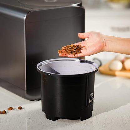 Airthereal Spare Bucket and Lid for R500 Revive Electric Kitchen Composter (Black)