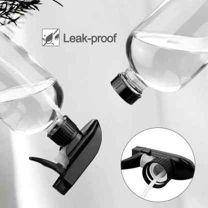 Glass Spray Bottles, 16oz Clear Glass Spray Bottles with Labels & Adjustable Nozzle, Reusable Containers for Cleaning, BBQ, Food, Plants, Alcohol, Essential Oils(3 Pack)