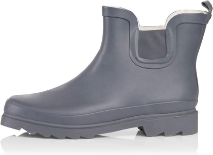 NORTY - Womens Ankle Rain Boots - Ladies Waterproof Winter Spring Garden Boot runs ½ size large