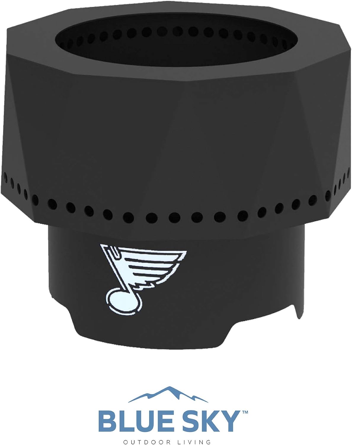 Blue Sky Outdoor Living NHL Toronto Maple Leafs Ridge Portable Steel Smokeless Fire Pit with Carrying Bag & Spark Screen Kit, Firewood & Wood Pellet