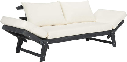 SAFAVIEH PAT6745A Outdoor Collection Tandra Grey Modern Contemporary Daybed Day Bed