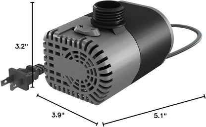 Hydrofarm AAPW160 Active Aqua Submersible Water Pump, 160 GPH