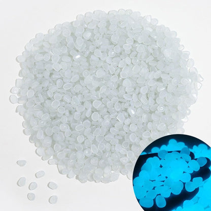Glow in The Dark Stones 1000 Pcs Glow Pebbles Aquarium Rocks White Stones for Fish Tank Lawn Yard Garden Walkway Plant Pots