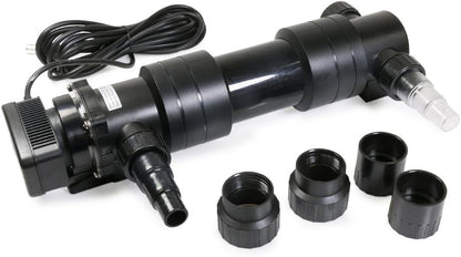 24W 10,566 Gallons Aquariums & Ponds UV Light Clarifier – Non Submersible Ultraviolet Lamp Filter for Koi Ponds, Fish Tanks, Pools & Spas – Powerful Water Purifier