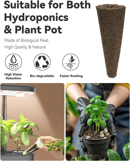 Gourmet Herb Seed Pod Kit Compatible with AeroGarden, idoo, Ahopegarden, Gardencube with Basil, Parsley, Thyme, Mint, Cilantro, Dill, Oregano, Chives - Compatible with All Hydroponics(8-Pod)