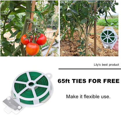 50 Pack 5ft Bamboo Plant Stakes for Wood Garden Sticks，Wooden Plant Supports，Bamboos，Bamboo Trellis，Crafts, More Size Choices 8"/12"/16"//2'/3'/4'/5'/6'