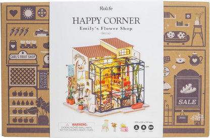Rolife 1:20 Miniature House Kits-Tiny House Kit-DIY Miniature Dollhouse Kits for Adults-Model Building Craft Kits-Hobbies Gifts for Women and Men