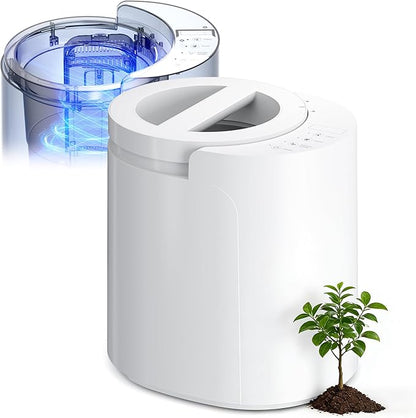 Compost Bin Kitchen, Auto-Cleaning Electric Compost Bin with Odorless & Low Noise Feature, Countertop Compost Machine for Food Scraps, Indoor Electric Food Waste Composter