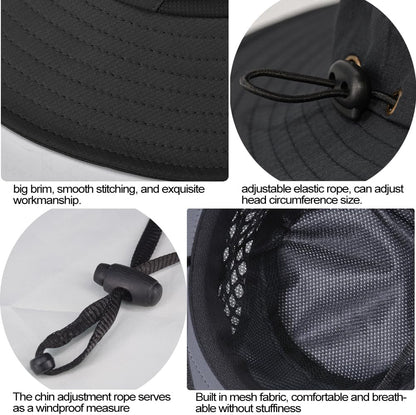 Fishing Hat, UPF50+ Wide Brim Sun Hat for Men Women, UV Protection Hiking Beach Bucket Hats Summer Safari Hat