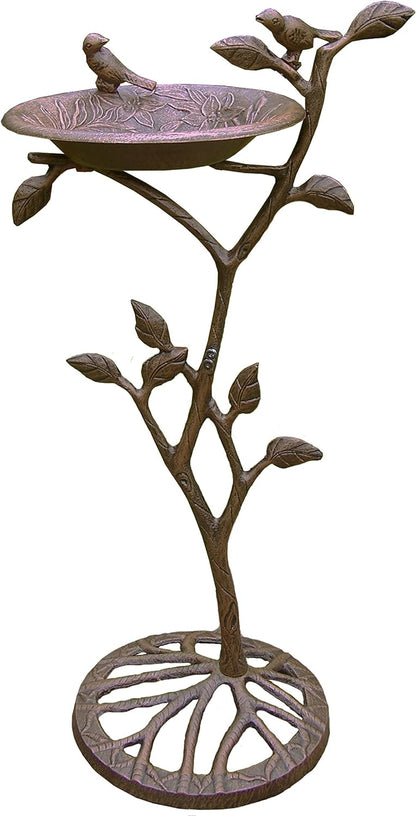 Oakland Living Meadow Bird Bath, Antique Bronze