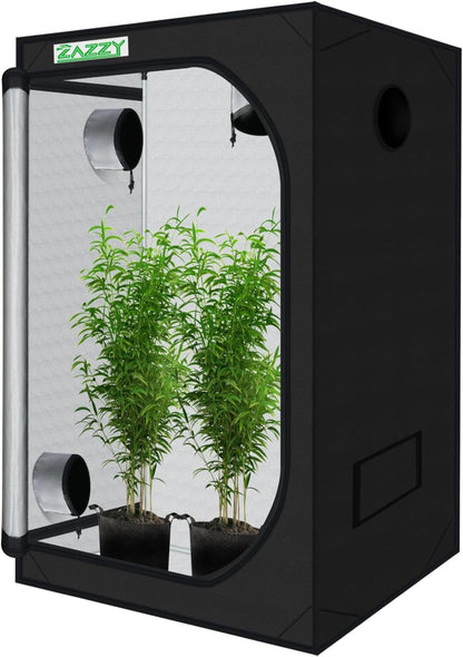 zazzy Grow Tent, 48"x48"x78" Growing Tents for Indoor Plant 600D Mylar Hydroponic Grow Tent High Reflective Growing Tent Room for Indoor Plant Fruit Flower Veg