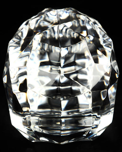 Skullis 3.8" K9 Crystal Skull, Hand Carved Gemstone Fine Art Sculpture, Reiki Healing Stone Statue.828