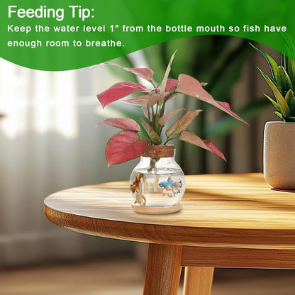 Plant Propagation Station,Hydroponic Glass Container Vase Jars, with Wooden Saucer for Desks, Houses, Garden Decorations, Home Kitchen Decorations and Gifts for Plant Lovers (4)
