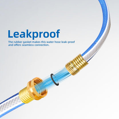Short Leader Blue Garden Hose 3/4 in. x 5 ft.-Kink Free, Leakproof, Male/Female, 400PSI Burst -Heavy Duty Durable Flexible Lightweight Water Pipe for Gardening, Lawn Care & Equipment Connection