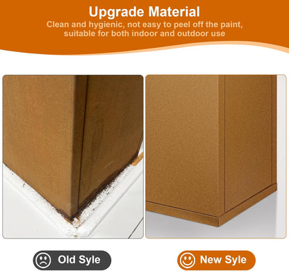 Corten Steel Planter Box 32"x16"x16", Metal Planter Spliced Flower Pot with Partitions, Outdoor & Indoor Large Rectangular Planter Box for Porch, Patio, Garden, Commercial Décor