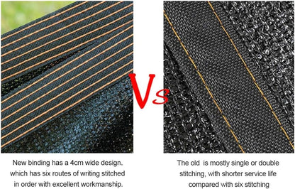 winemana 70% Black Shade Cloth, 12 x 12 FT Durable Mesh Tarp with Grommets, Resistant Garden Sun Shade Netting with Taped Edge for Plant Cover, Greenhouse, Patio, Tomatoes, Chicken Coop, Barn Kennel
