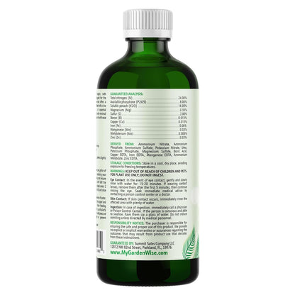 3-1-2 Liquid Fertilizer Concentrate with Micronutrients - Ideal Snake Plant Food for Sansevieria (Dracaena trifasciata), Indoor Plant Care (16 OZ)