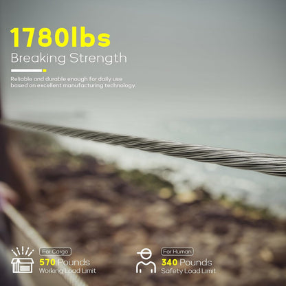 600FT 1/8" T316 Stainless Steel Cable, Wire Rope Aircraft Cable for Deck Cable Railing Kit and DIY Balustrades, 7x7 Strands Construction, Comes with a Cutter