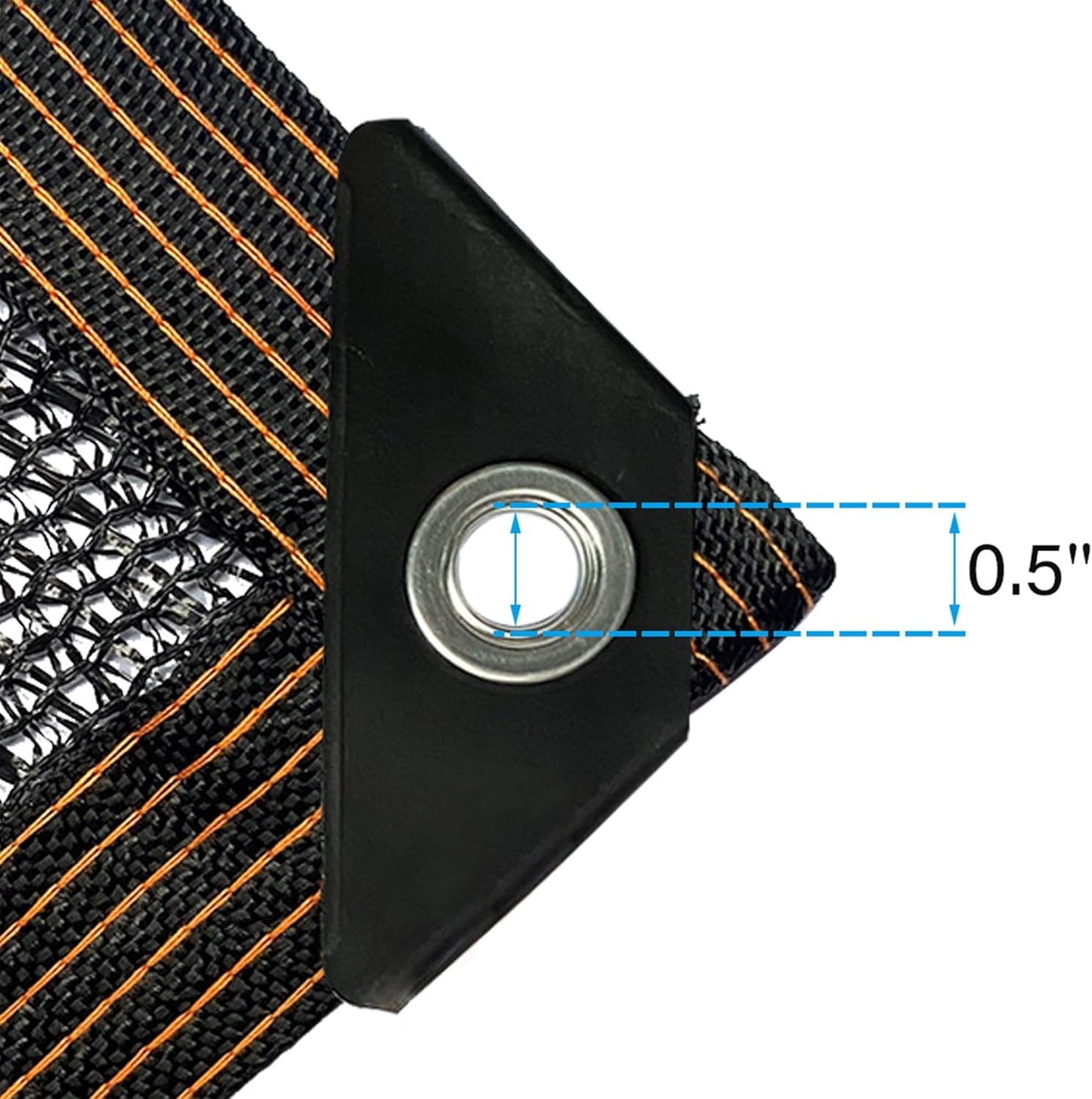 winemana 40% Black Shade Cloth, 3.3 x 6.6 FT Durable Mesh Tarp with Grommets, Resistant Garden Sun Shade Netting, Shading Antifreezing for Pergola, Greenhouse, Plants Growing, Chicken Coop