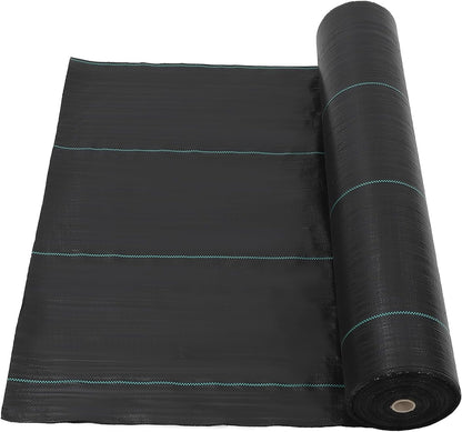 6ft X 300ft Weed Barrier Landscape Fabric Heavy Duty, Premium 3.2oz Ground Cover Weed Block Gardening Mat, Easy Setup & Superior Weed Control, for Erosion Control, Weed Barrier