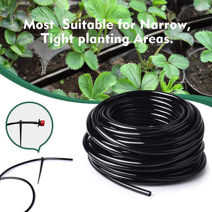 Bonviee 200ft 1/4 inch Drip Irrigation Tubing Blank Distribution Hose Garden Watering Tube Line for Drip Irrigation System