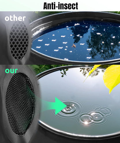 Collapsible Rain Barrel, Portable Water Storage Tank, Rainwater Collection System Downspout with tick Marks Portable Water Storage Tank (Black, 100 gal)