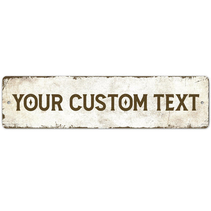 Rustic Custom Sign, Personalized Metal Signs, Gift for Him Men Dad, Man Cave, Indoor and Outdoor Use 3x12 Inches, ACM, Fade Resistant, Made in USA by Sigo Signs
