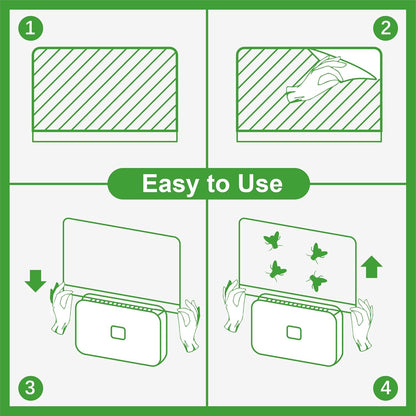 40 Packs Refill Card(Refills Only) for Plug in UV Light Fly Trap, Sticky Board Refills for LFSYS Plug-in Fly Trap