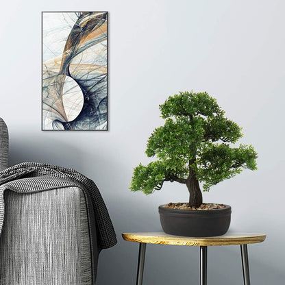 Artificial Bonsai Tree Juniper Faux Plants Indoor Small Fake Plants Decor with Ceramic Pots for Home Table Office Desk Bathroom Shelf Bedroom Living Room Farmhouse Decorations
