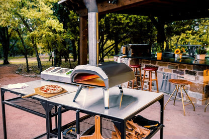 Ooni Large Outdoor Modular Table - 31x31x35 Pizza Oven Cart, Stainless Steel Grill & BBQ Stand, Outdoor Table