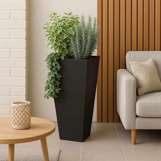 Tapered Planter (Coastal Blue, 15" x 15" x 30")