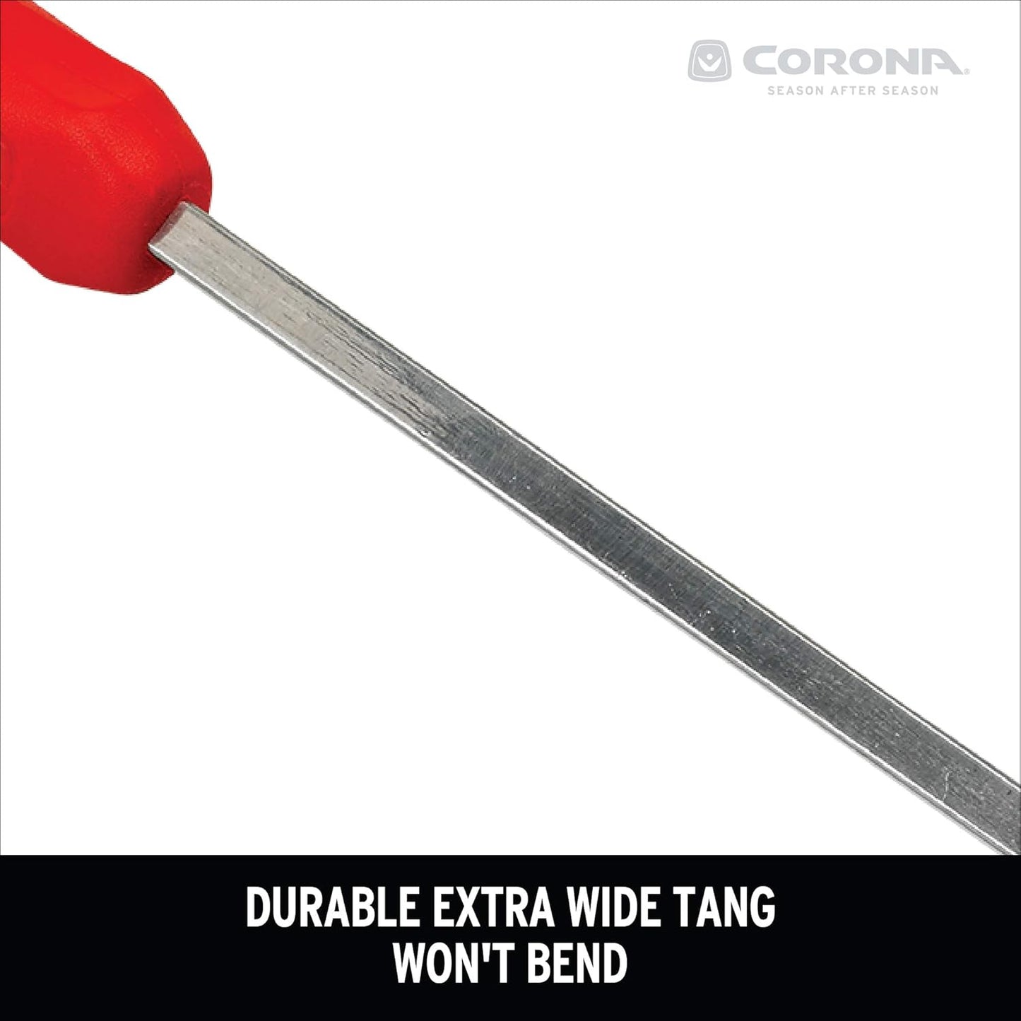 Corona CT 3344 Premium Stainless Steel ComfortGEL Hoe/Cultivator, Red