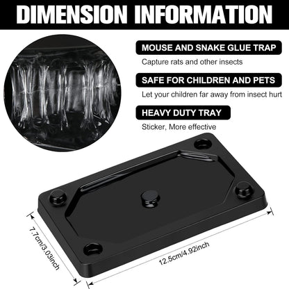 Qualirey 32 Pieces Mouse and Insect Glue Traps Baited Sticky Plastic Boards for House Rodents Heavier Adhesive Traps with Nontoxic Glue for Insects, Ready to Use, Pet Children Safe