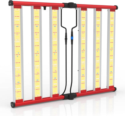 AGLEX 330W Led Grow Lights, Full Spectrum Grow Light with UV IR, Daisy Chain Foldable & Dimmable Plant Bar Style Grow Light for Indoor Growing Commercial Hydroponic Growing Lamp 3x4 FT Core Coverage