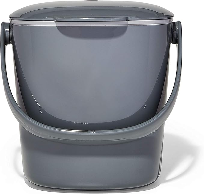 OXO Good Grips Easy-Clean Compost Bin, Charcoal - 0.75 GAL