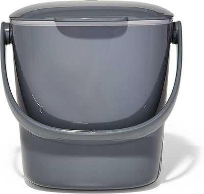OXO Good Grips Easy-Clean Compost Bin, Charcoal - 0.75 GAL